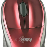 Mouse Alambrico Optico 1000 Dpi Conector Usb Win Xp/Vista/7/8/10/11/Mac Os X Easy Line By Perfect Choice - Rojo