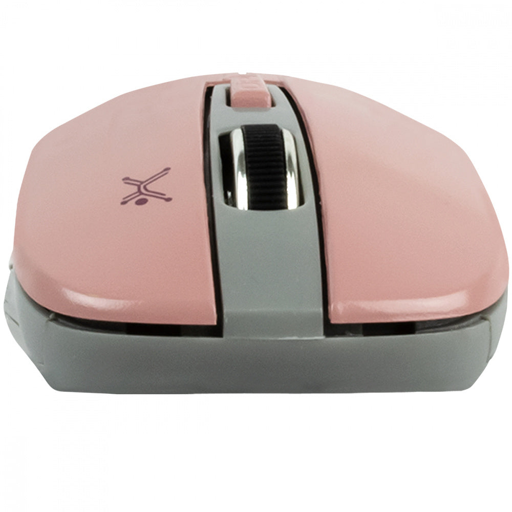 Mouse Inalambrico Optico 800 A 1600 Dpi Simetrico Dongle Usb Perfect Choice Essential - Rosa