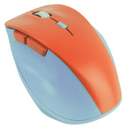 Mouse Inalambrico 1600 Dpi Ergonomico Silencioso Conector Usb Perfect Choice Thumb - Azul/Mamey