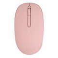 Mouse Inalambrico Optico Ergonomico 1000 Dpi Receptor Dual (Usb Y Tipo C) Silencioso Perfect Choice Whisper - Rosa