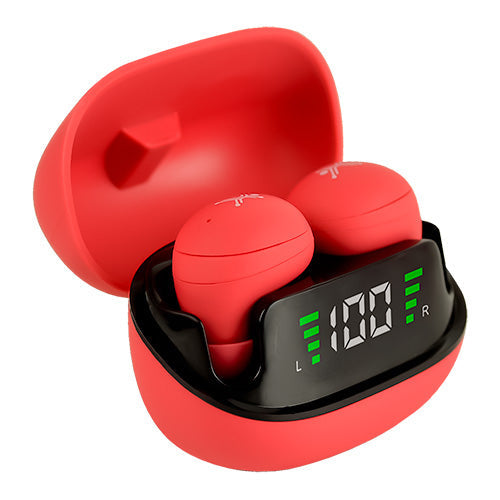 Audifonos Mini Inalambricos Bluetooth Tws Perfect Choice Tiny Beatz - Rojo