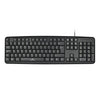 Teclado Alambrico Resistente A Salpicaduras Y Derrames Teclas De Membrana Conector Usb Perfect Choice - Negro