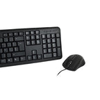 Kit De Teclado Y Mouse Alambrico Conector Usb Perfect Choice - Negro