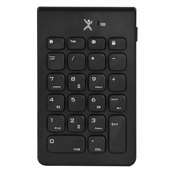 Teclado Numero Inalámbrico Conector Usb Portatil 22 Teclas De Membrana Perfect Choice Numbra - Negro
