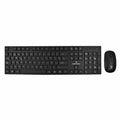 Kit Teclado Y Mouse Inalámbricos Conector Usb Resistente A Derrames Silencioso Perfect Choice Dust - Negro