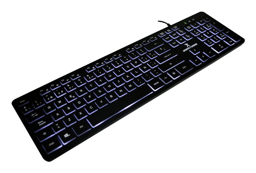 Teclado Alambrico Slim Con Iluminacion Backlight Perfect Choice