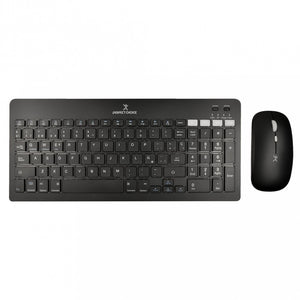 Kit De Teclado Y Mouse Regargable Inalambrico Negro Zebrary Perfect Choice