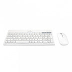 Kit De Teclado Y Mouse Regargable Inalambrico Zebrary Perfect Choice Blanco