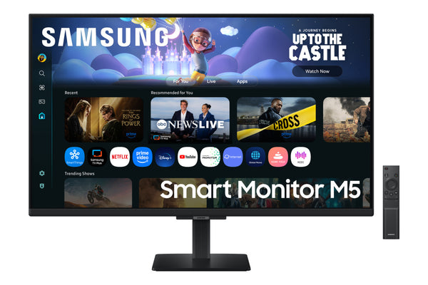 Monitor Led Samsung 32 Pulgadas /Smart Monitor M5/ Fhd (1920 X 1080)/ Va/ Plano/ Hdmi /Bt/ Wifi/ 60 Hz/ Negro