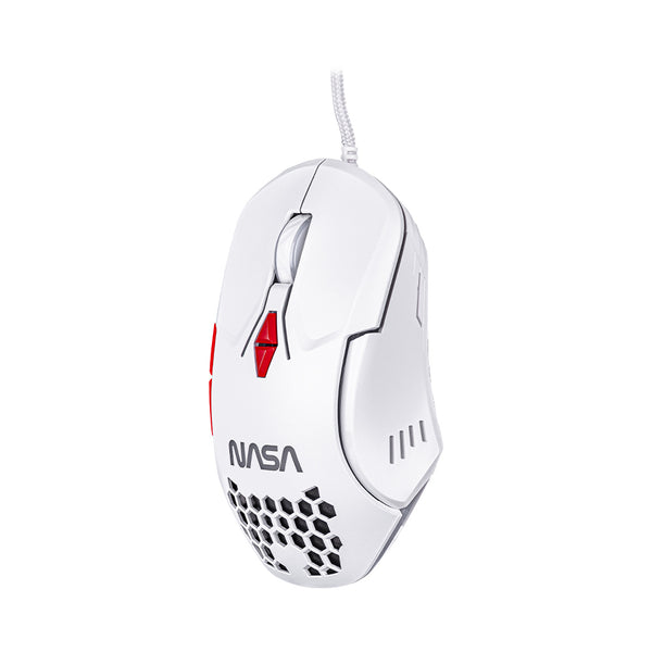 PC Gamer Mouse Gamer Nasa By Techzone Ns-Gm04 Alambrico Led Rgb Blanco 7 Botones Hasta 6400 Dpis - México