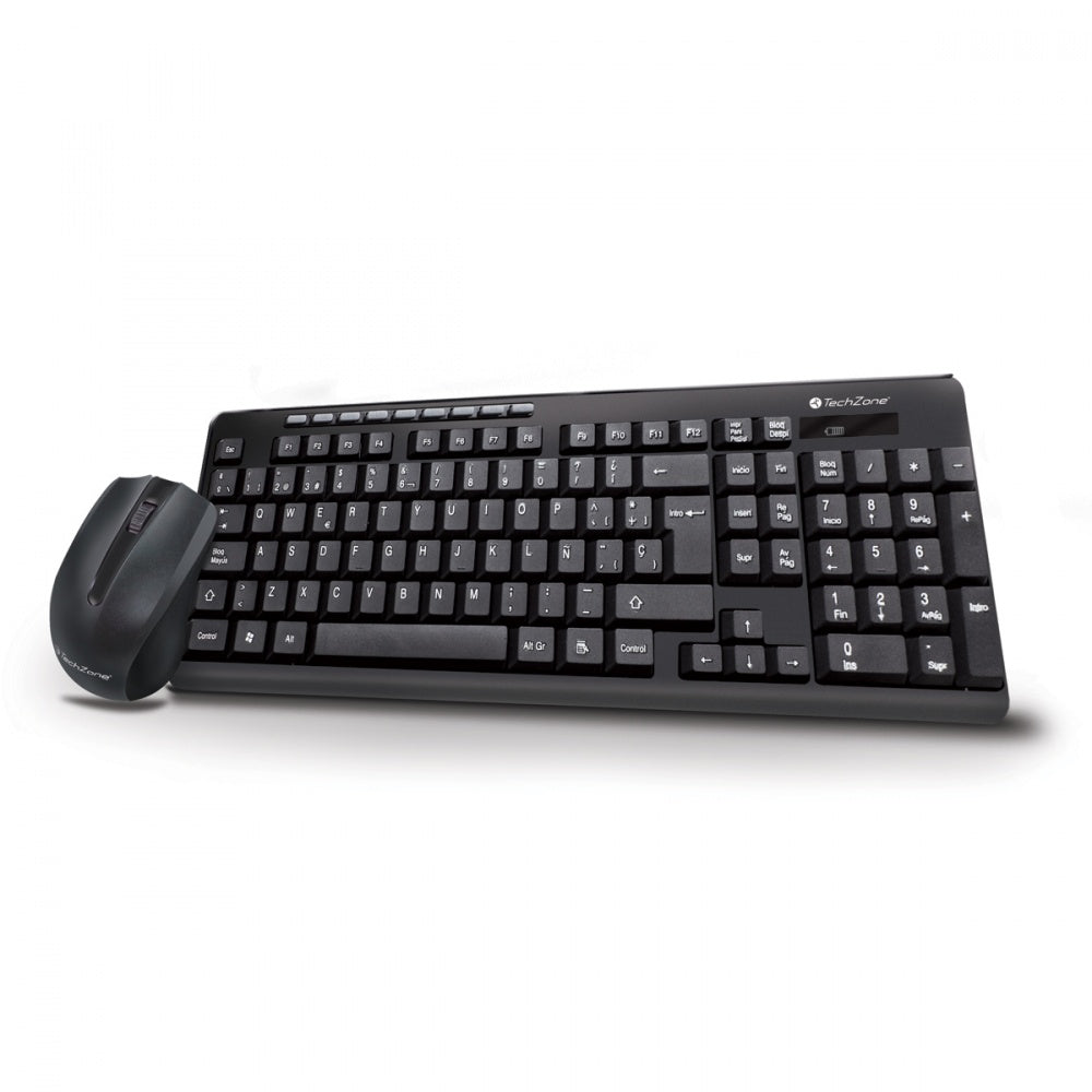 Teclado/Mouse Techzone Tz16comb01-Ina Inalambrico Usb 2.4ghz Negro