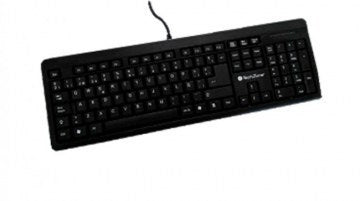 Teclado Techzone Tz16tec01-Ala Alambrico Standard Usb Ergonomico Negro