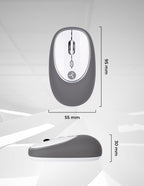 Mouse Techzone Tzacmoi16 Inalambrico Silicon Relleno De Gel. Antiestres 2.4ghz Hasta 1200 Dpi Bateria Aaa