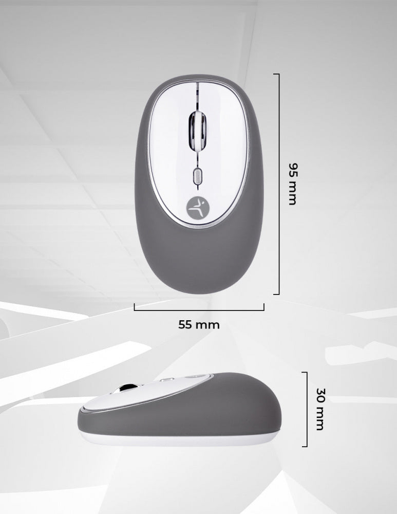 Mouse Techzone Tzacmoi16 Inalambrico Silicon Relleno De Gel. Antiestres 2.4ghz Hasta 1200 Dpi Bateria Aaa