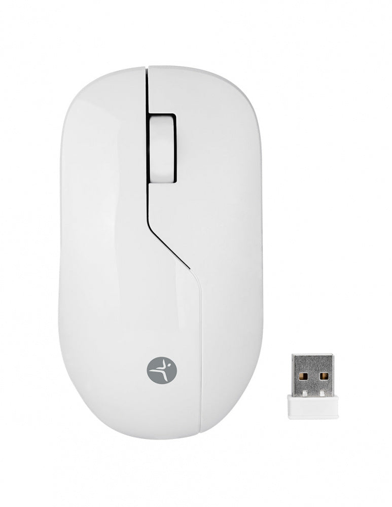Mouse Techzone Tzacmoi49 Recargable Inalambrico Alta precisión 1200 Dpi 2.4 Ghz Blanco