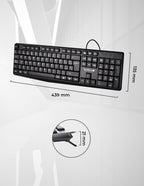 Teclado Techzone Tzactca04 Alambrico Standard Usb Ergonomico Negro