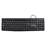 Teclado Techzone Tzactca04 Alambrico Standard Usb Ergonomico Negro