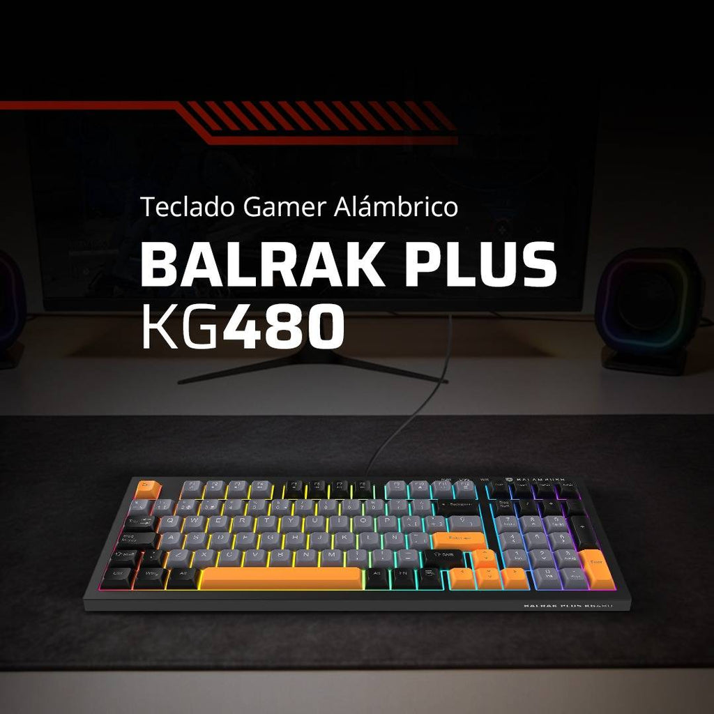 Teclado Balam Rush BR-945837, USB-C, Negro