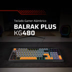 Teclado Balam Rush BR-945837, USB-C, Negro