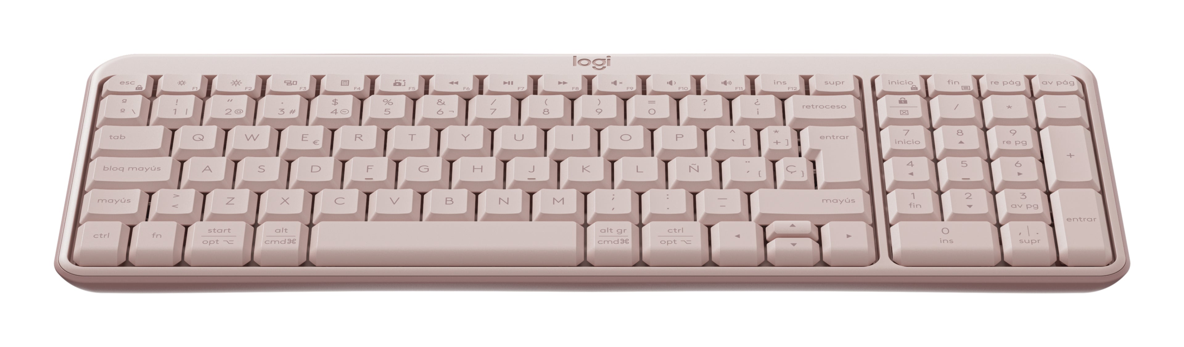 Teclado LOGITECH K250 LED, Rosa