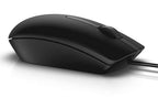 Mouse DELL MS116 Óptico, USB, Negro