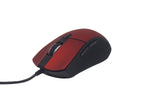 Mouse Naceb Technology NA-0115R Curvo, Rojo