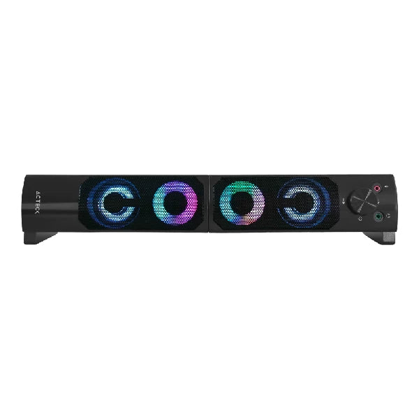 Bocinas ACTECK AS450, 3.5 mm, Negro