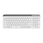 Teclado ACTECK TI747 Inalámbrico, Bluetooth 5.1/Dongle 2.4 MHz, Blanco