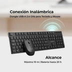 Kit Teclado y Mouse ACTECK CREATOR VANTAGE PRIME MK555 VA, Negro