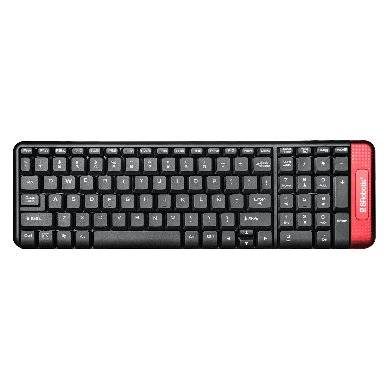 Kit Teclado y Mouse BROBOTIX 6000632, Negro/Rojo
