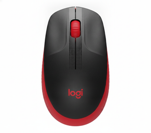 Mouse Inalámbrico LOGITECH M190, Rojo