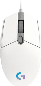 Mouse Gamer LOGITECH G203, 200-8.000 dpi, USB, Color blanco