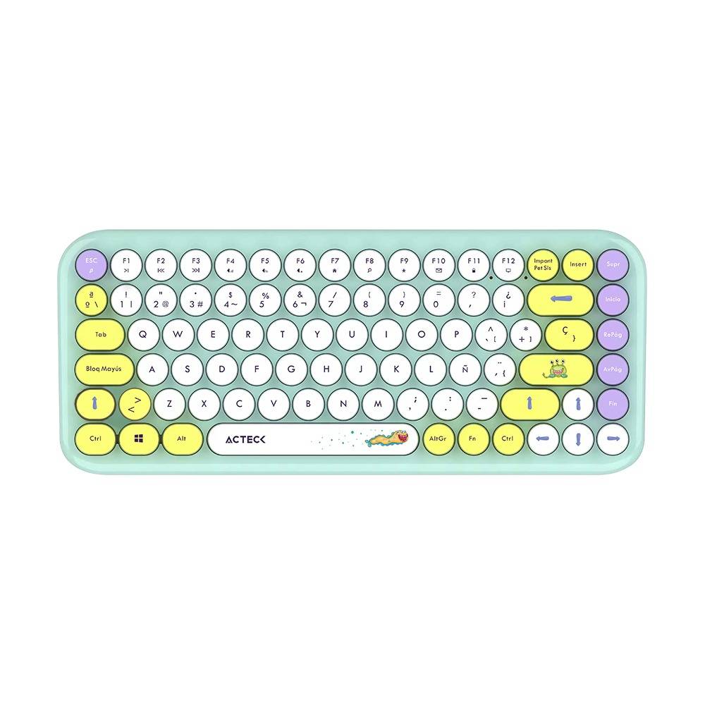 Kit Teclado y Mouse ACTECK MK480 Inalámbrico, Azul
