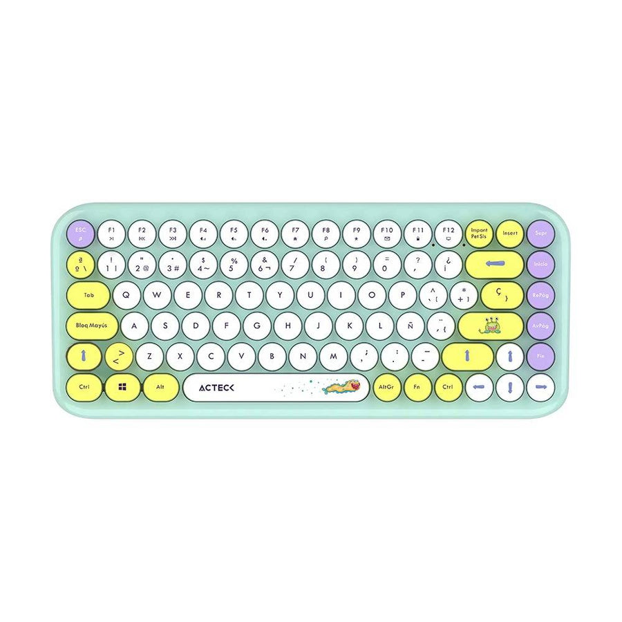 Kit Teclado y Mouse ACTECK MK480 Inalámbrico, Azul