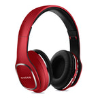 Audífonos NACEB NA-0307R Curvo, Diadema, Micrófono, Bluetooth, Plegable, Rojo