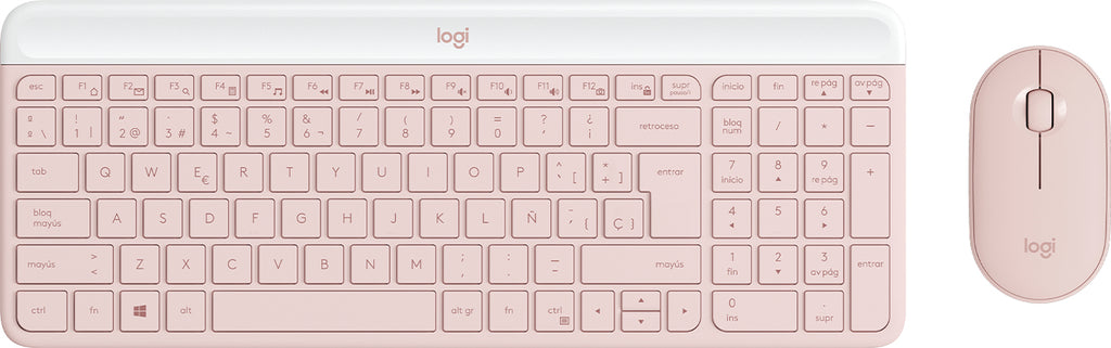 Kit Teclado y Mouse LOGITECH 920-011312, Rosa