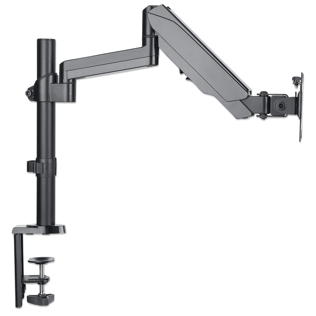 Soporte para Monitor MANHATTAN con pistón a gas,Soporta un monitor de 17 17", 100 x 100, Gris