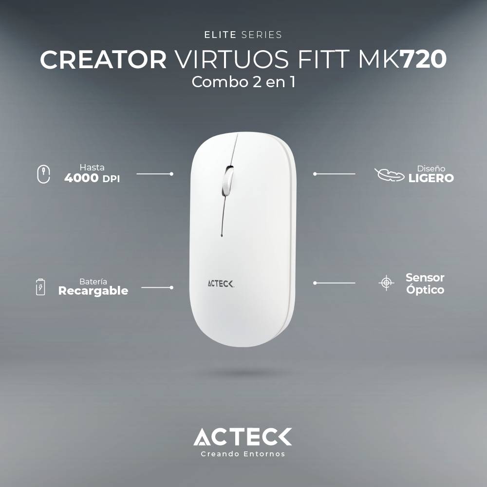 Kit Teclado y Mouse ACTECK MK720