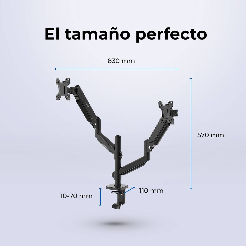 Soporte para Monitor ACTECK ENFORCE MOTION SM728 32", Negro