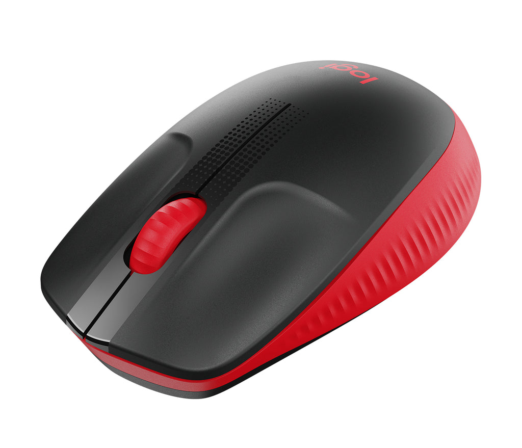 Mouse Inalámbrico LOGITECH M190, Rojo