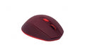 Mouse Naceb Technology NA-0119R Curvo, Rojo