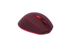 Mouse Naceb Technology NA-0119R Curvo, Rojo