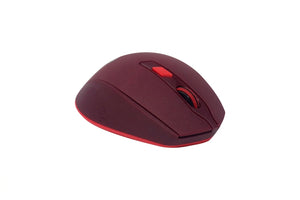 Mouse Naceb Technology NA-0119R Curvo, Rojo