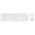 Kit Teclado y Mouse BROBOTIX 406993 Inalámbrico Bluetooth, Blanco