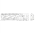 Kit Teclado y Mouse BROBOTIX 406993 Inalámbrico Bluetooth, Blanco