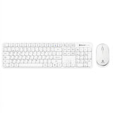 Kit Teclado y Mouse BROBOTIX 406993 Inalámbrico Bluetooth, Blanco