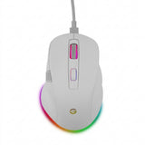 Mouse Inalámbrico GETTTECH GGM-RGBTR-01-WH, Blanco