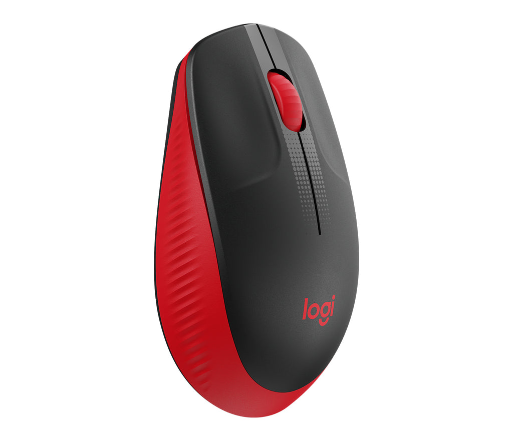 Mouse Inalámbrico LOGITECH M190, Rojo