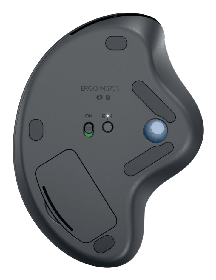 Mouse Logitech M575S Inalámbrico, 133Hz, Negro