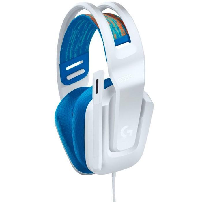 Headset LOGITECH G335, Blanco/Azul